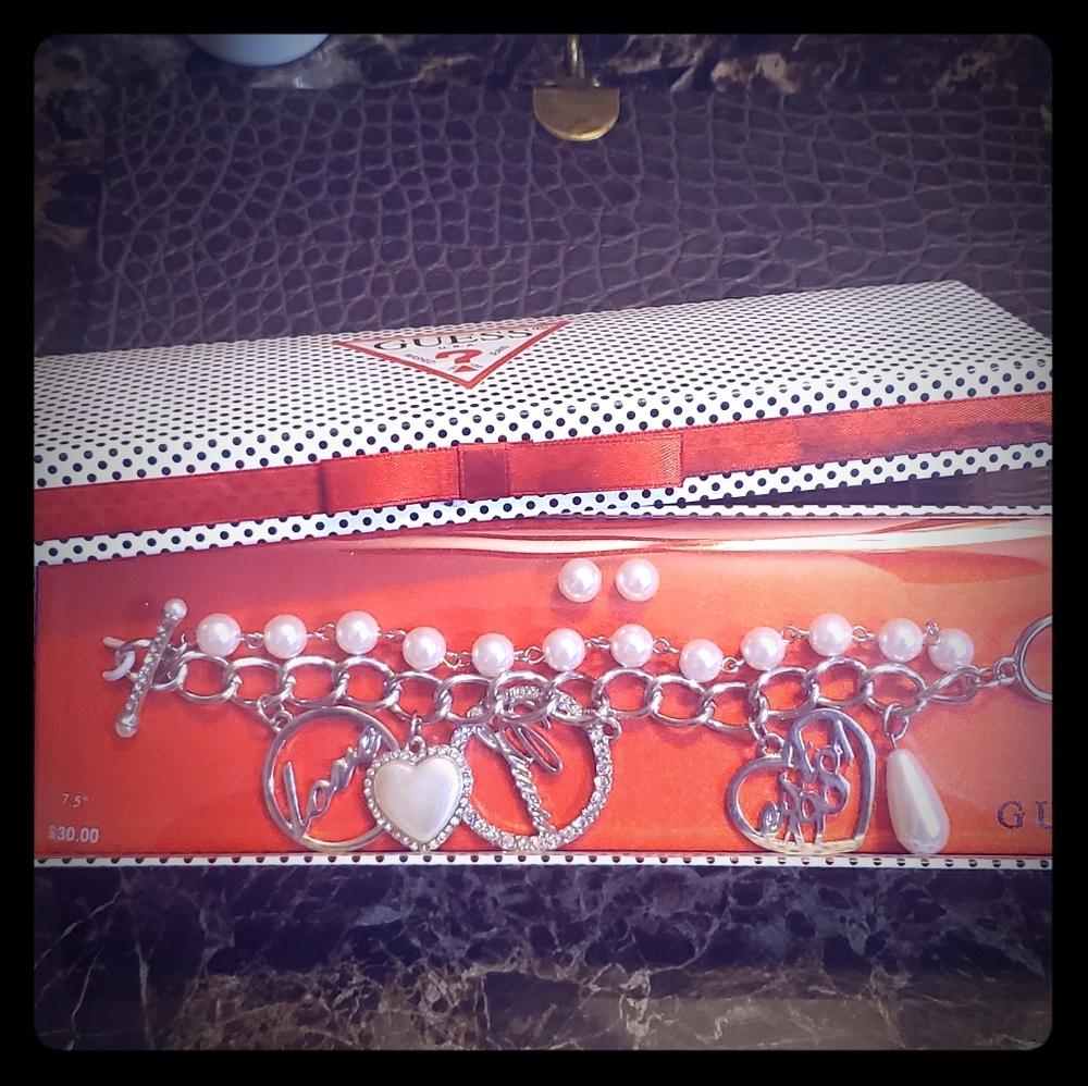 Guess Bracelet and Earring Set